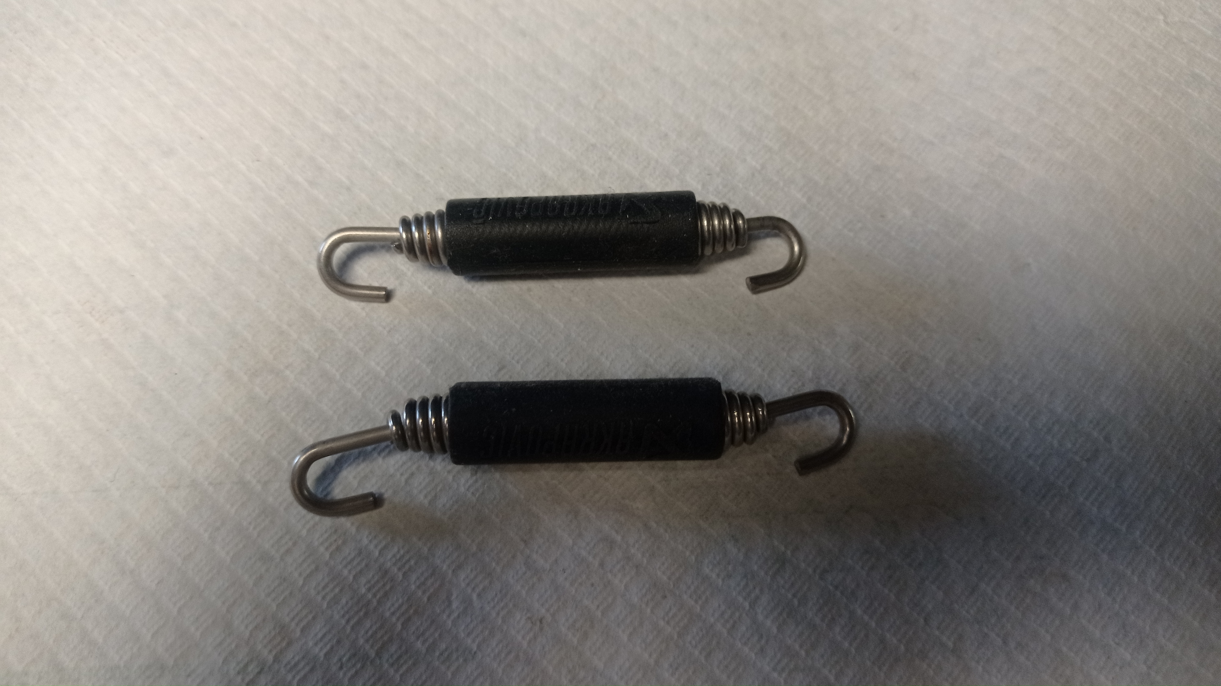 COPPIA MOLLE SCARICO AKRAPOVIC RIVESTITE